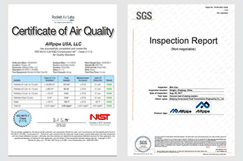Certifications | C?NG TY TNHH AIRPIPE VI?T NAM